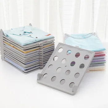 

10pcs/set Clothing Storage Board Stackable Organizer for Shirt Home Storage Organization Space Separation Tool H1234