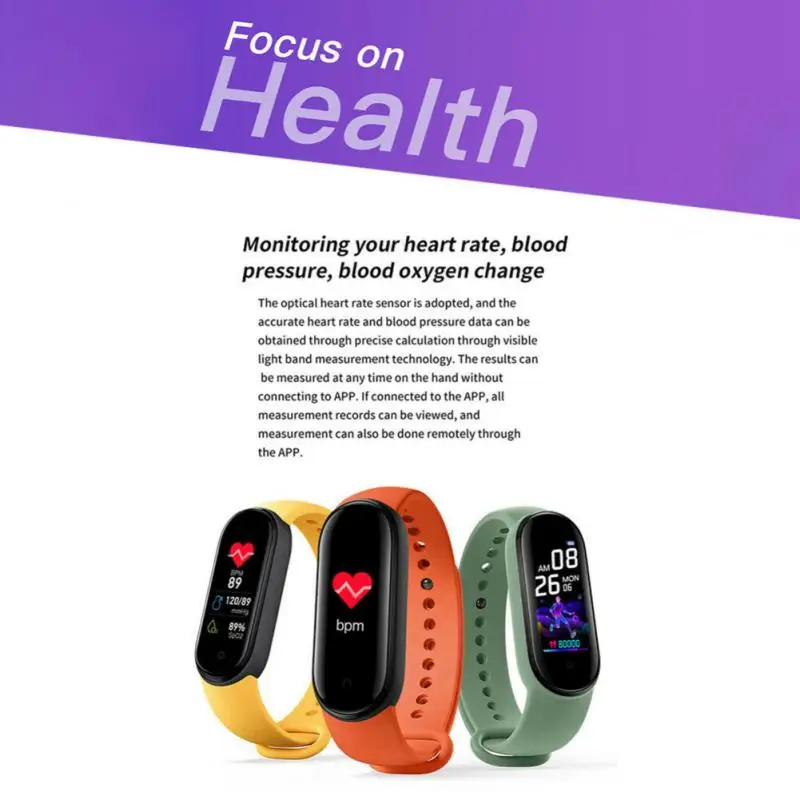 Smart Watch M5 Smart Band For Men Women Sport Fitnes Tracker Pedometer Heart Rate Monitor Call Reminder Smart Bracelet Wristband