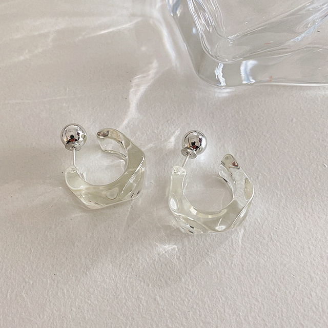 Fashion Retro Earring Twist Metal Circle Geometric Round Hoop Earrings for Women Accessories Party Jewelry Gift