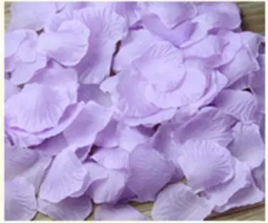 Новинка 5000 шт/партия 5*5 см шелковые лепестки роз для свадебного украшения, романтические искусственные лепестки роз Свадебные цветы розы - Цвет: Light Purple