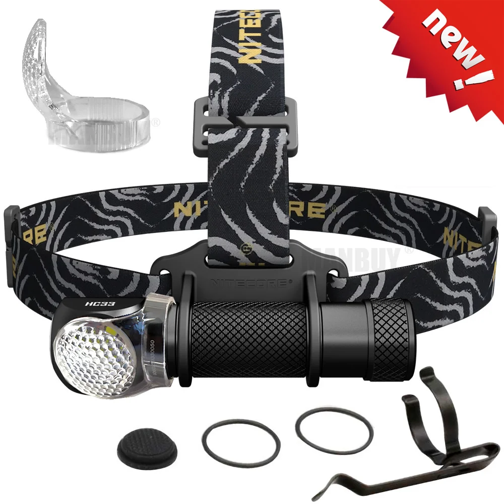 NITECORE HC33 налобный фонарь с диффузором холодный белый 1800LM CREE XHP35 HD светодиодный водонепроницаемый фонарь для кемпинга и путешествий