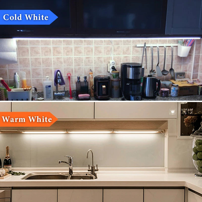 Ensemble complet de lumières LED pour cuisine, sous armoire