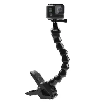 

For Go Pro 9 Jaws Flex Clamp Mount Gooseneck Mount for DJI Osmo Action/GoPro HERO 9 8 7/6/5/5 4 Session/4/3+/3/2/1