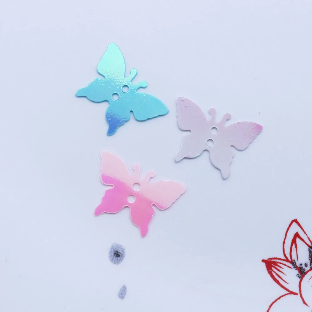 100-200 бабочка с блестками двойная AB может быть пришита и наклеена на DIY украшения различных одежды фоторамки. ZS020