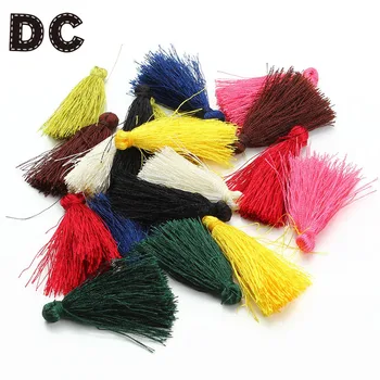 

50pcs/lot Mixed Color Cotton Cord 40mm Length Tassel Craft Cords Pendants for Earring Necklace DIY Jewelry Making Findings