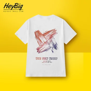 

Fashion Short Sleeve T-shirt Men Vintage Loose Oversized Printed Tshirt Men Retro Tee Shirt Hip Hop T Shirt Streetwear II50DX