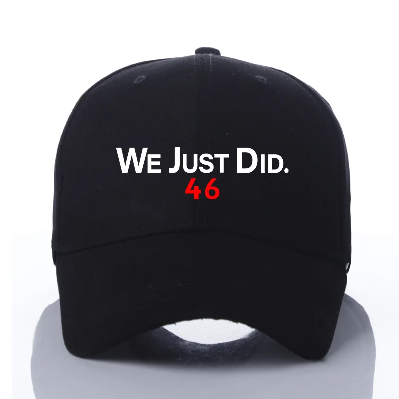 

WE JUST DID President 46 Joe Biden *Dad Hat* Black Joe Biden Baseball Hat 46th Embroidered, Dad Cap for Adult Baseball Dad Cap
