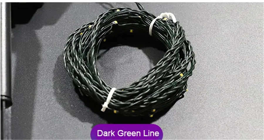 7 м 12 м Solarpowered светодиодные медные Огни мягкая проволока Гибкая DIY Гирлянда освещение наружное сказочное украшение для вечерние, свадебные, бар
