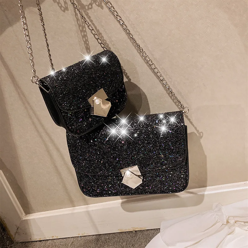 

2019 New Style Light Diamond (Large Small) Square Sling Bag Shell-Type Peas Shoulder WOMEN'S Bag