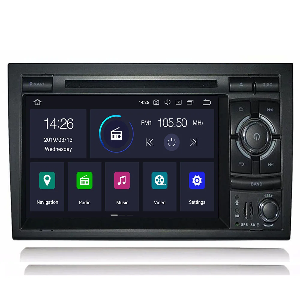 Автомагнитола 2 Din Android 10 64 ГБ для Audi/A4/S4 2002-2008 четырехъядерный процессор ОЗУ