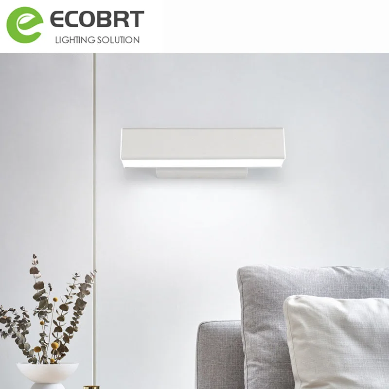 Настенный светодиодный светильник черный и белый с поворотным лучом|Комнатные