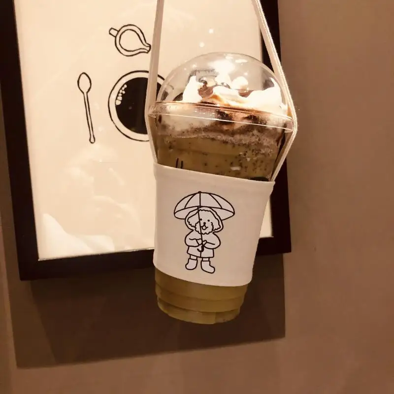 Портативный мешок чашки бутылки воды крышка для молока, чая, сока, кофе удобные кружки для питья экологичные - Цвет: 07