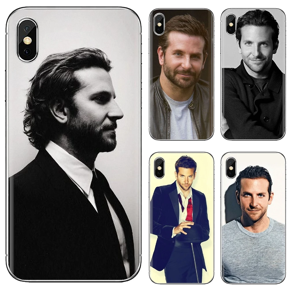 The Best Hairstyles of Bradley Cooper For iPhone 11 Pro 4 4S 5 5S SE 5C 6 6S 7 8 X 10 XR XS Plus Max iPod Touch Soft Case | Мобильные