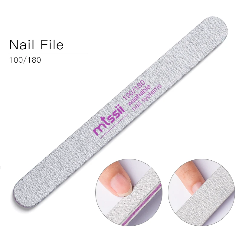 Пластик серого Nail Art Шлифовальная Пилка Для ногтей маникюр двухсторонняя UV гель наконечник ногтей инструменты для ухода за глазами Оптовые для маникюра