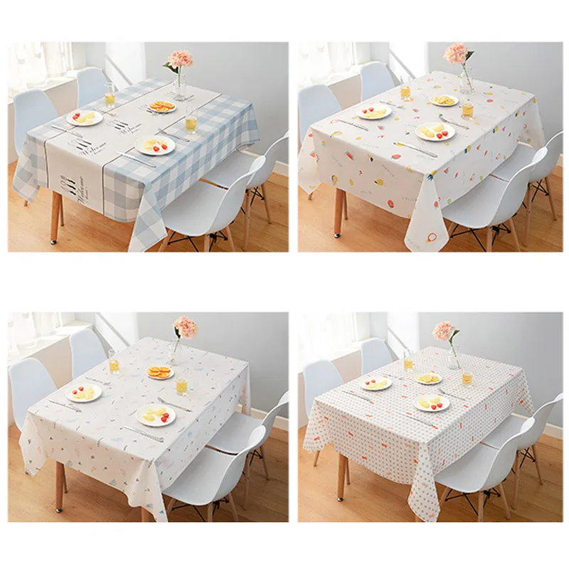 Прямоугольная скатерть для домашнего декора водонепроницаемая ПВХ в