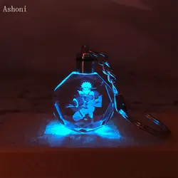 Брелок в стиле аниме Наруто K9 кристалл кулон брелок лазерная гравировка Вспышка Изменение цвета светодиодный светильник брелок детский