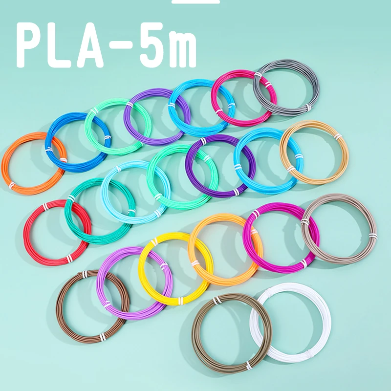 Topcolor 3D Printing Filament PLA Blue Wires 1.75mm Diameter Plastic for 3D pen Printer 5 Meter Filament 1 Roll Pencil Supplies