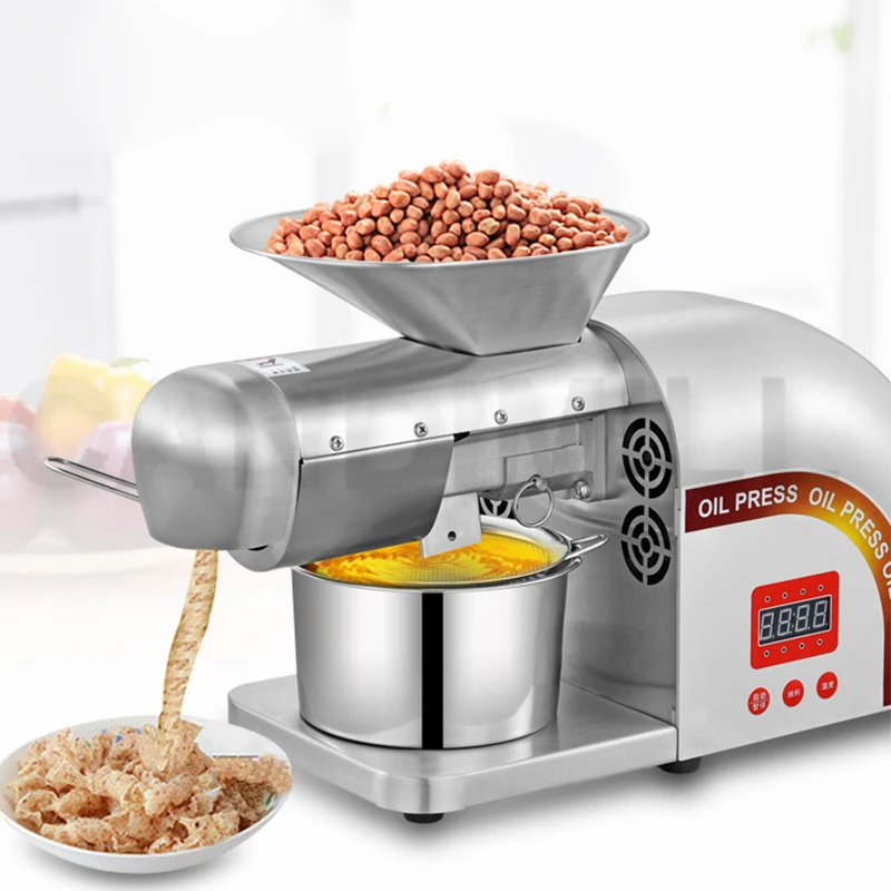 CANDIMILL Oil Press Stainless Steel Intelligent Temperature Control Peanuts Sesame FLaxseed Oil Extractor