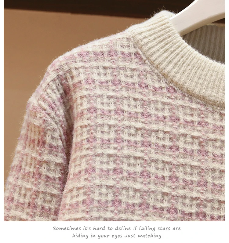 Большой плюс размер Sweater свитер одежда розовый комплект юбки для девочек костюм женский осенний комплект из 2 предметов s свитер+ юбка комплект из 2 предметов Vestidos