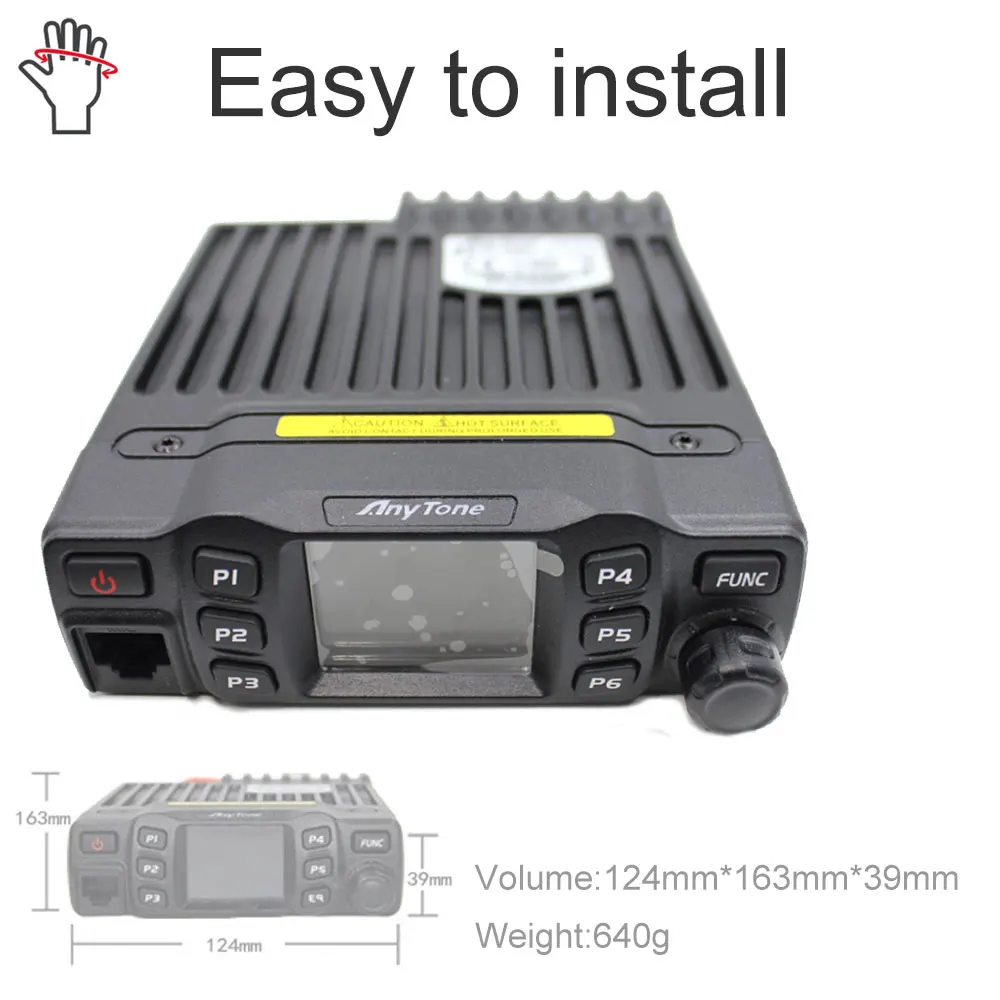 Mini Mobile Dual Band Ham Radio Mobile Transceiver Anytone Radio Dual  Band Uhf Vhf Walkie Talkie Aliexpress