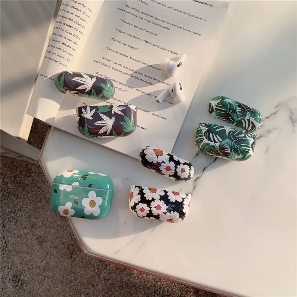 Чехол для наушников для Apple Airpods Pro, чехол с мраморным рисунком, силиконовый чехол для Apple Air Pods Pro 3, наушники с цветком для девочек