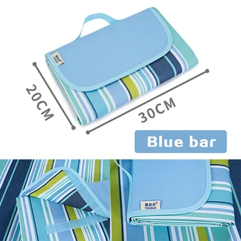 

Outdoor beach picnic folding camping mat waterproof sleeping mat mat moisture-proof lattice printed blanket