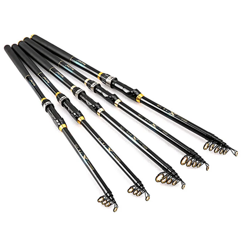 

NEW Ultra light 2.1m-3.6m Multifunction Spinning Rod carbon telescopic fishing fish pole Travel ultrashort Fishing Tackle