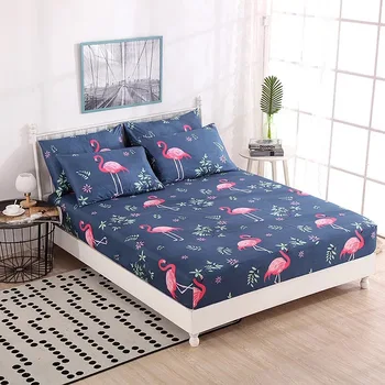 

soft polyester Bed high quality summer Fitted Sheets Bedspread bed Cover bedding set for home decor bed sheets Home textiles