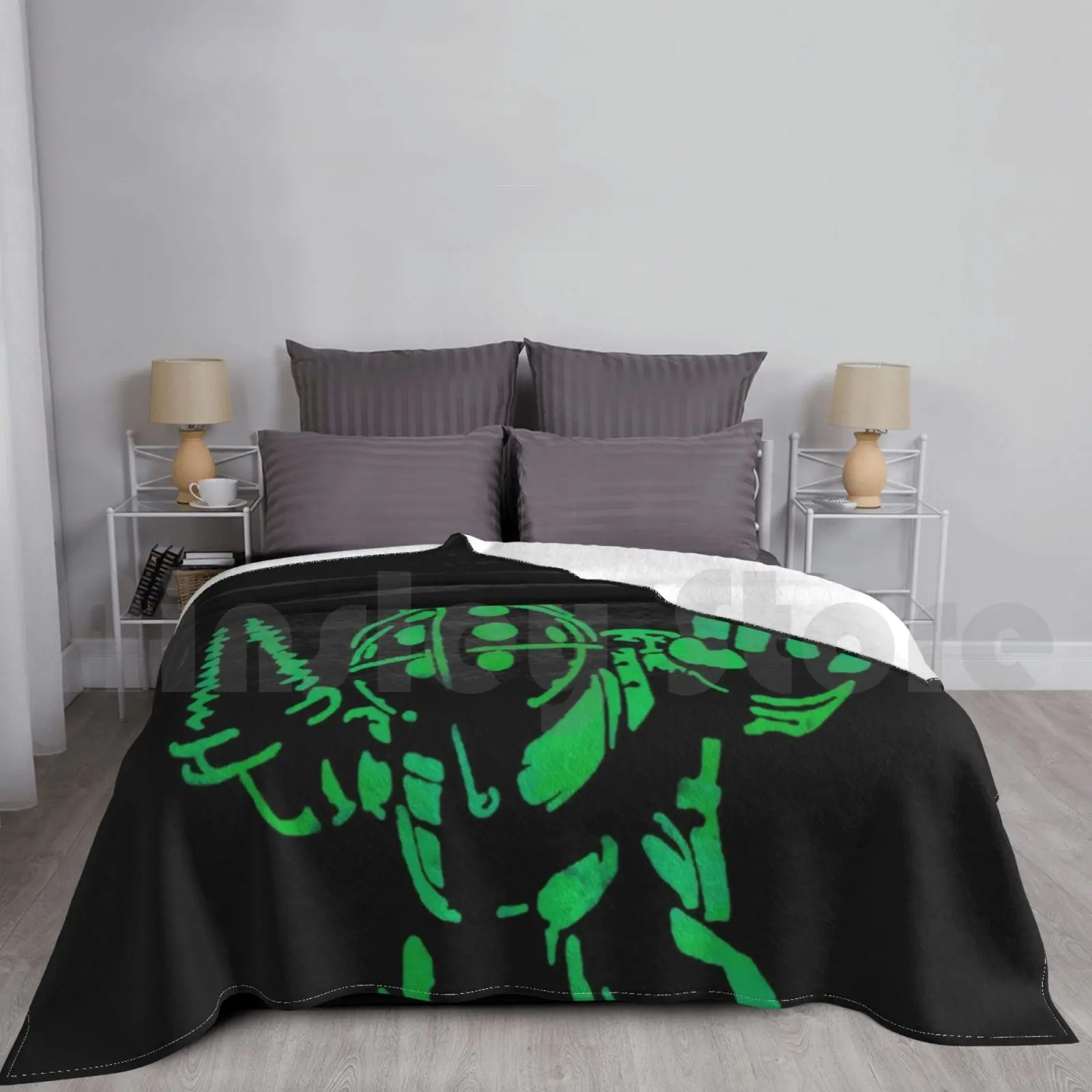 

Bioshock-Big Daddy-Watercolor Splatter Art Blanket Super Soft Warm Light Thin Bioshock Rapture Big Daddy Infinite