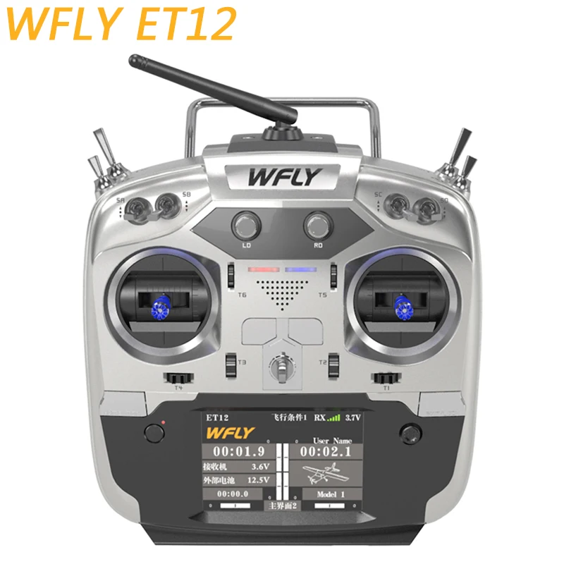 Радиопередатчик WFLY ET12 2 4 ГГц 12 каналов пульт дистанционного управления с