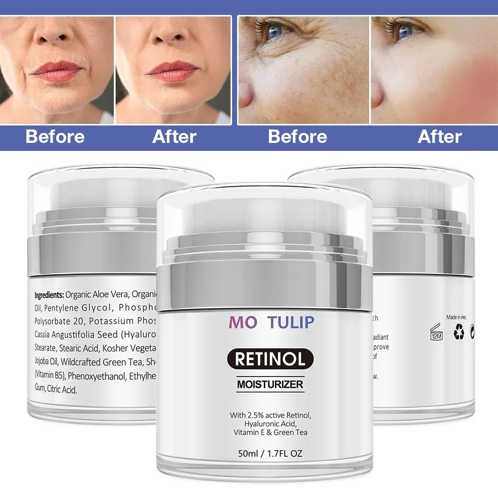 Retinol 2.5% увлажняющий крем анти старения и уменьшает морщины пятна тонкие линии 50