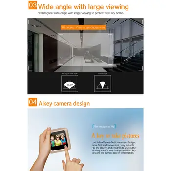 

2.4 inch HD Clear Screen Digital Door Viewer Monitor Home Security Peephole Doorbell Camera