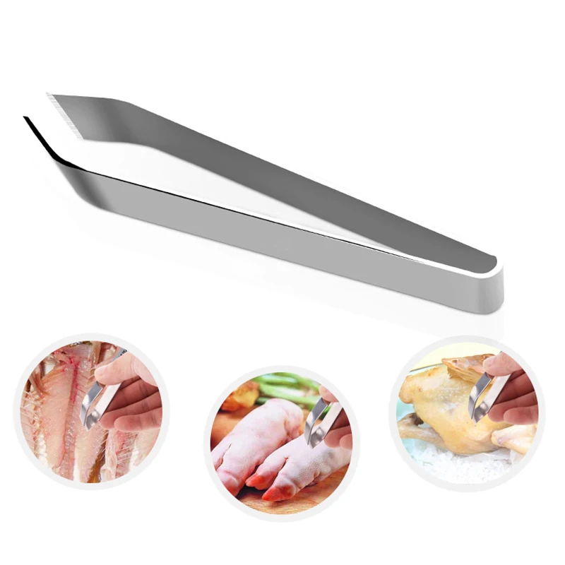 Щипцы для удаления волос из нержавеющей стали с мехом рыбий кости щипцы косточек