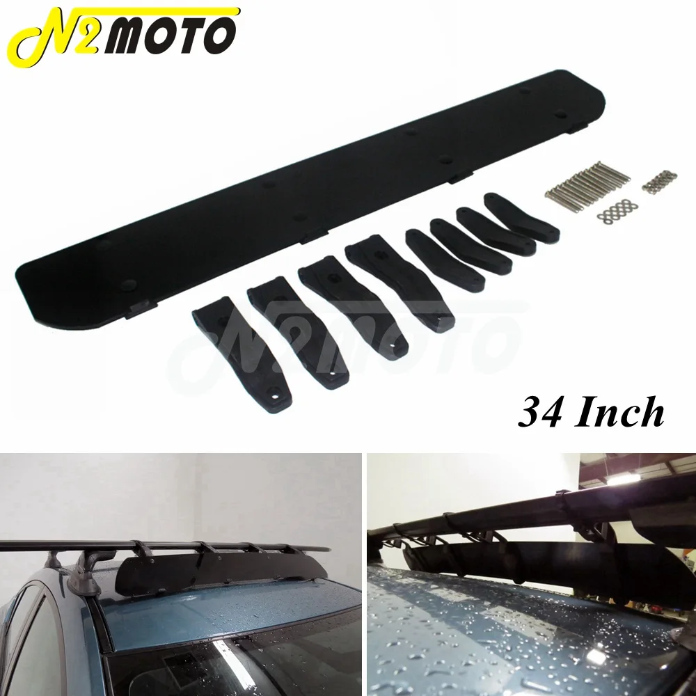 Черные универсальные крепления для ветряных экранов на крышу автомобиля