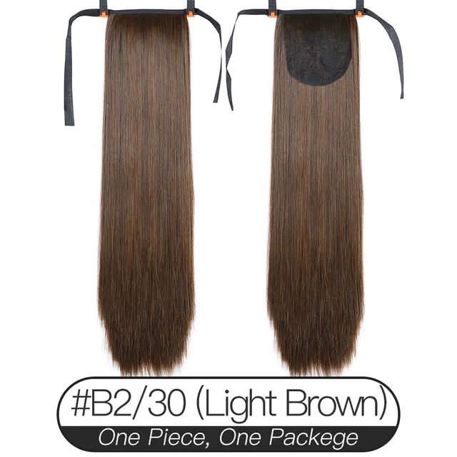 Xnaira Synthetic Fake Hair Pieces Afro Long Straight Drawstring Ponytail  Hair Bun Pony Tail Clip in Hair Ponytail Extensions 2I30