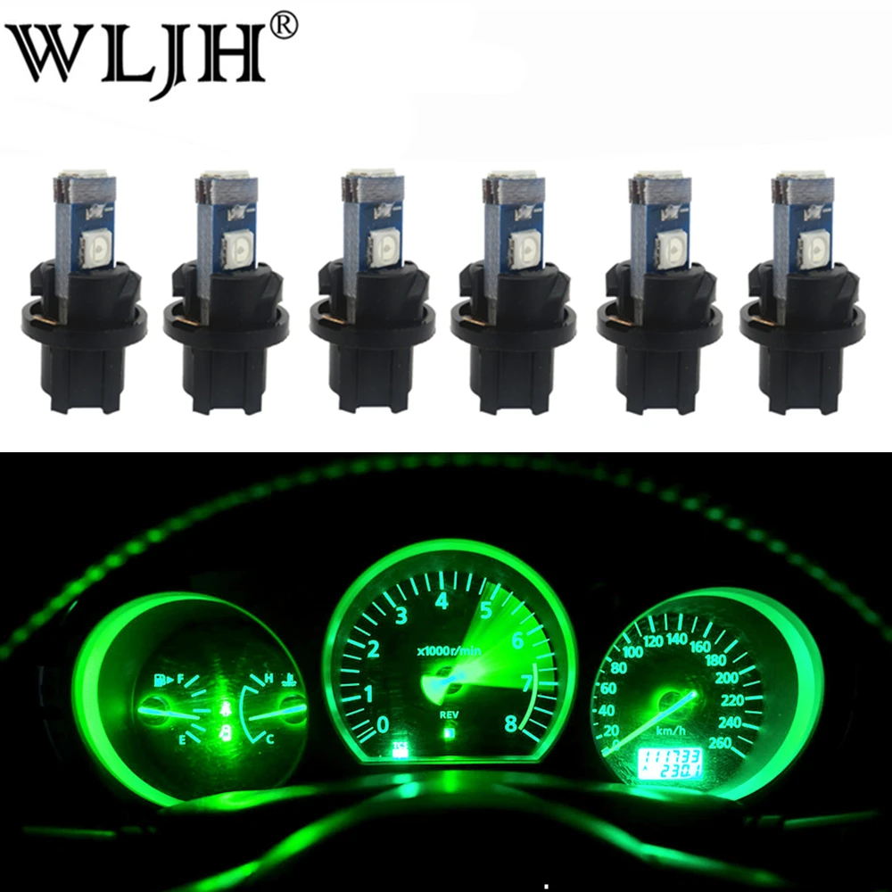 WLJH bombilla LED para tablero de instrumentos de coche, 6 piezas, 3030 SMD, T5, Canbus, 79, 17, para Jeep, BMW, Honda|Lámpara de señalización| - AliExpress