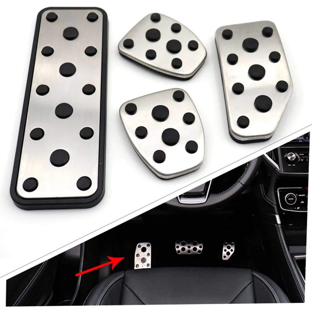 MT Fuel Gas Brake Pedals Footrest Clutch Cover For Subaru Forester 2019 2021 XV 2018 2020