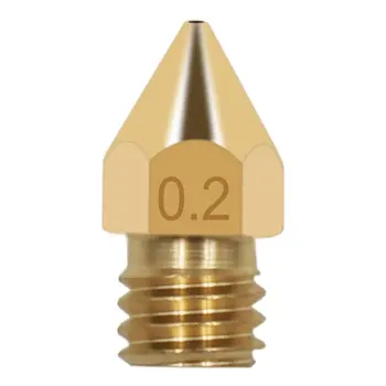 

Brass Nozzles 3D Printer Accessories Mk8 Pointed Brass Nozzle Surface Lettering Printing Accessories