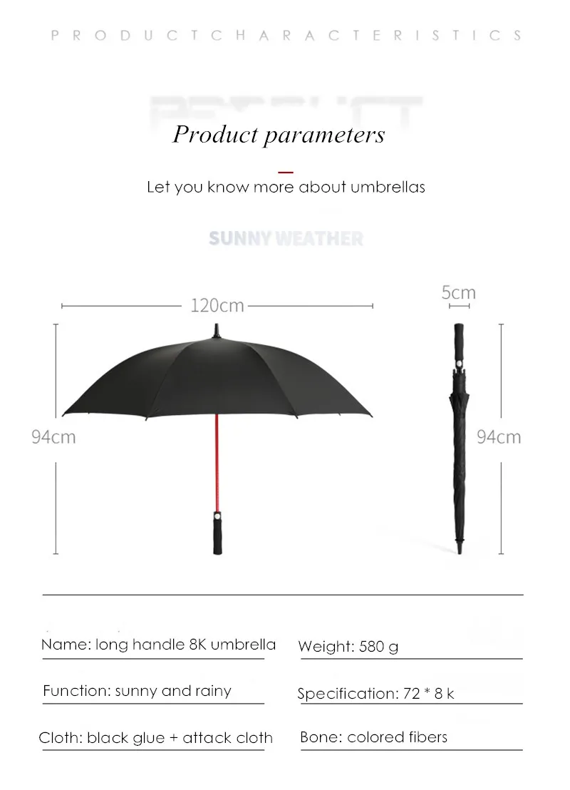 PALONY длинная прямая ручка полностью автоматический на заказ и печать зонтик цветной зонт из волокна стенд подарок реклама зонтик для гольфа
