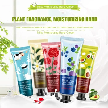 

1PC Fruit flavor Hand Cream Moisturizing Hydray Moisturizing Anti-Aging Hand Feet Care Whitening Hand Care Cream for Womem TSLM1