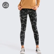 CRZ Йога женские обнаженные чувство я Высокая талия тугие Йога брюки тренировки Леггинсы-25 дюймов