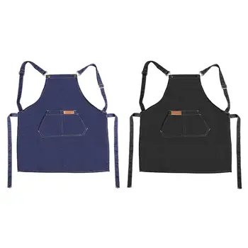 

Work Apron Chef Cooking Kitchen Restaurant Coffee Shop Denim Apron Kitchen Accessorioes