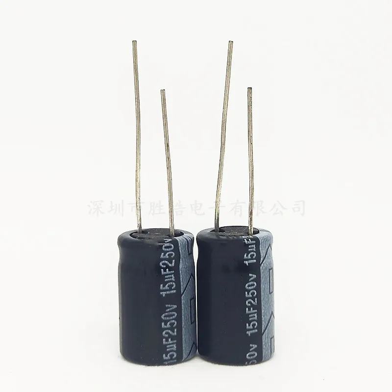 10PCS/lot High Quality 250V15UF Brand New Aluminum Electrolytic Capacitor Size: 10X17 (MM) 1 100pcs 470uf 35v 10x17 10 17 inline aluminum electrolytic capacitor brand new and of good quality in stock