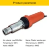220V 2000W Plastic Integrated Welders 3000Pa Hot Air Gun Welding Torch Gun Heating Core Set High Power With Welding Rod Nozzle 6