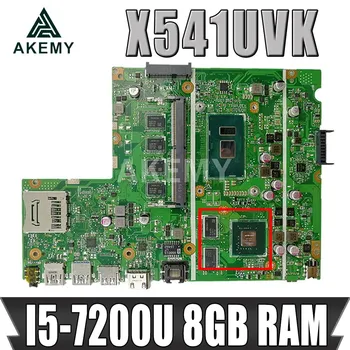 شراء Akemy X541UVK اللوحة الأم للكمبيوتر المحمول Asus X541UJ X541UVK X541UV اللوحة الرئيسية ث/I5-7200U 8 جيجابايت RAM (V2G) لوحة مجانية