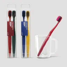 2 шт./компл. цвета Семья Lover Pack 40 отверстий зубная щетка креативный здоровье Экологичный Портативный Ручка Solf щетина держатель цилиндра
