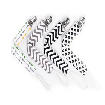 

4Pc Pacifier Chain Modern Design Baby Kid Soother Clip Chain Holder Strap Pacifier Clip