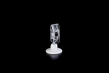 

White Small Sign Holder Clamp Rotating Clear photo clip stand Sticky Clip