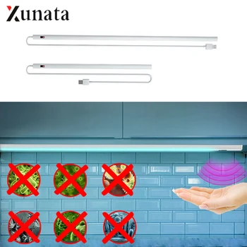 

USB Powered UV Sterilizer Lamp Cabinet Light 5V Hand Sweep Sensor UVC Disinfection Lamp LED Germicidal Bar Light 20/30/40/50CM