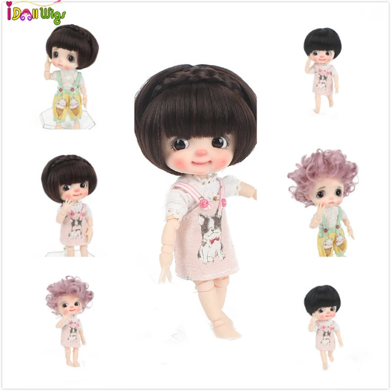 Высококачественный кукольный парик 1/8 BJD & Kurhn из мягкого волокна для прекрасной